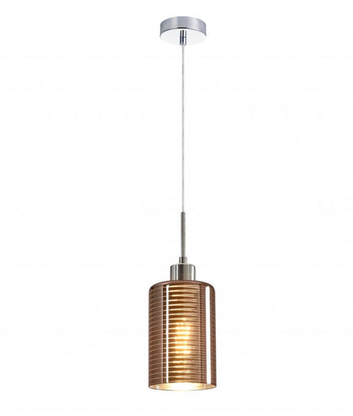 ESPEJO: Interior Oblong Glass Pendant Rose Gold