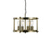 FINLEY - Small Antique Brass 4 Light Pendant On Chain Suspension-telbix FINLEY PE46-AB