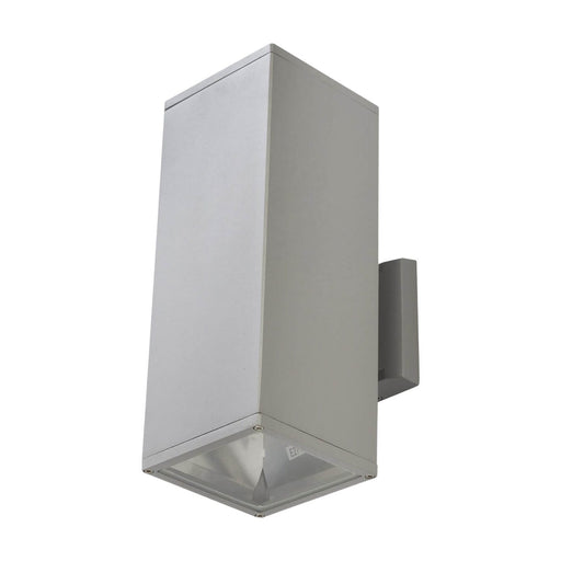 Fiorentino ALICE - Modern 2 Light Square Polished Aluminium Exterior Wall Light - IP54