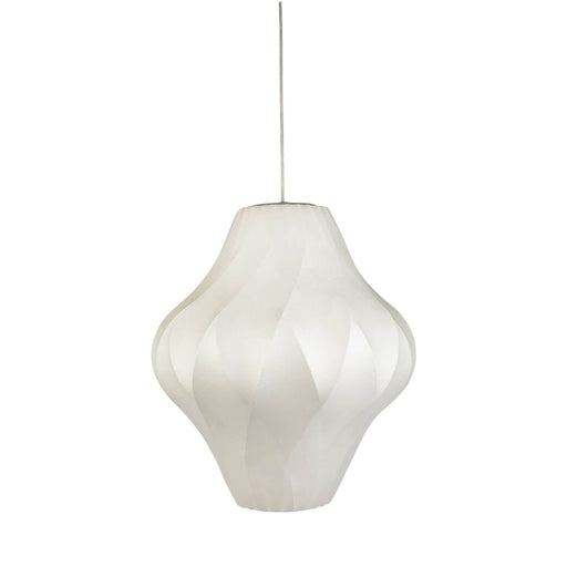 Fiorentino BARNO - Modern White Fabric 1 Light Pendant