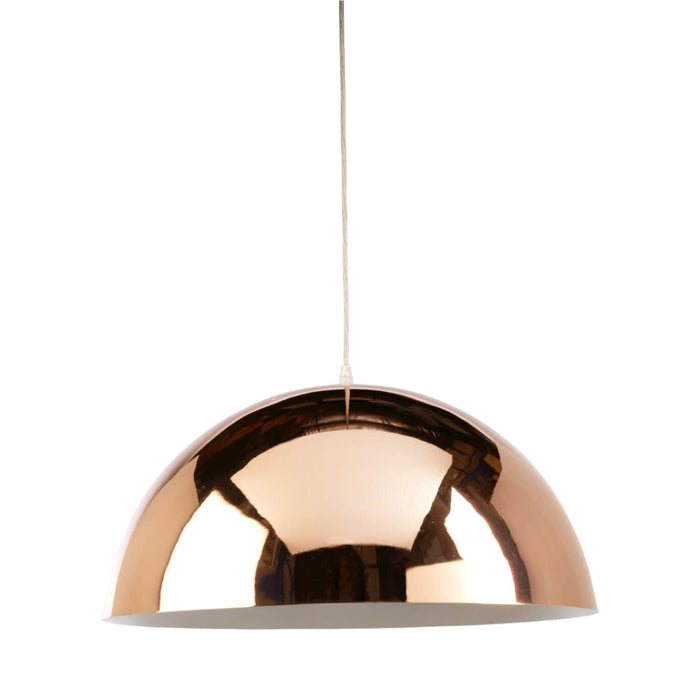 Fiorentino BORAL - Large Copper Aluminium 1 Light Dome Pendant