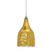 Fiorentino CHEVY - Stylish Gold Glass 1 Light Drop Pendant - 185mm Diameter