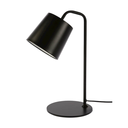 Fiorentino COSTA - Plain Black 1 Light Table Lamp