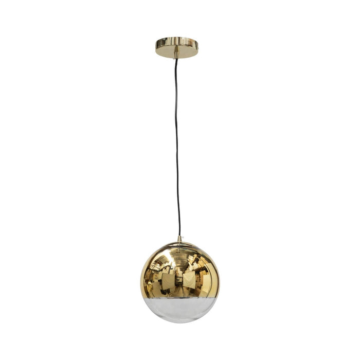 DALIDA Two Tone Gold and Clear Glass Ball 1 Light Pendant