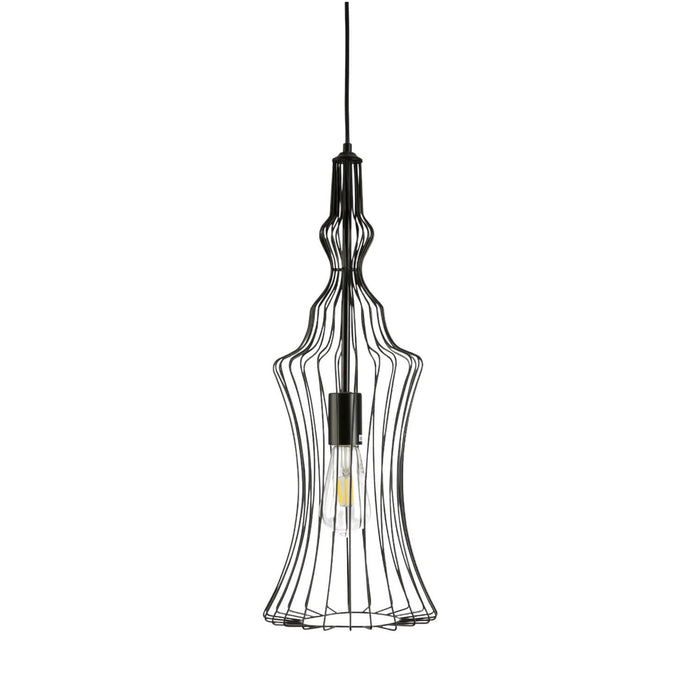 Fiorentino ELBA - Modern Black Metal 1 Light Pendant