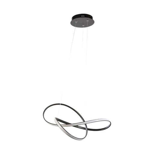 Fiorentino HUNTER Black 55W Figure 8 Style LED Pendant with 4000K Cool White Built-In LEDs