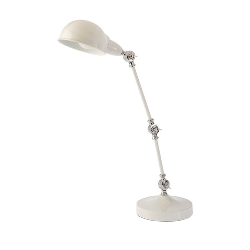 Fiorentino KUBA - Modern White 1 Light Table Lamp Featuring Adjustable Head & Stand