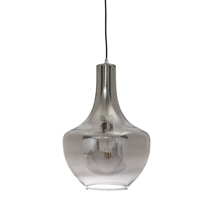 Fiorentino LORIENTE - Modern Smoked Glass 1 Light Pendant - 320mm