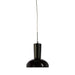 Fiorentino MAMBO - Modern 1 Light Black Glass Pendant With Chrome Suspension
