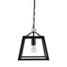 Fiorentino MARKA - Stunning Black 1 Light Pendant With Glass Panels