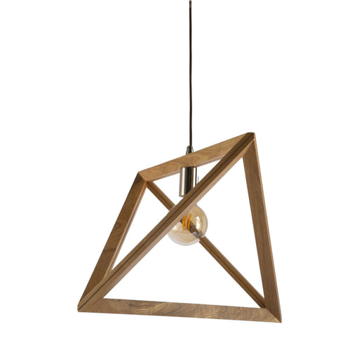 Fiorentino MURILLO - Large Ultra Modern Timber Veneer 1 Light Pendant Featuring 2M Cable Suspension - 500mm