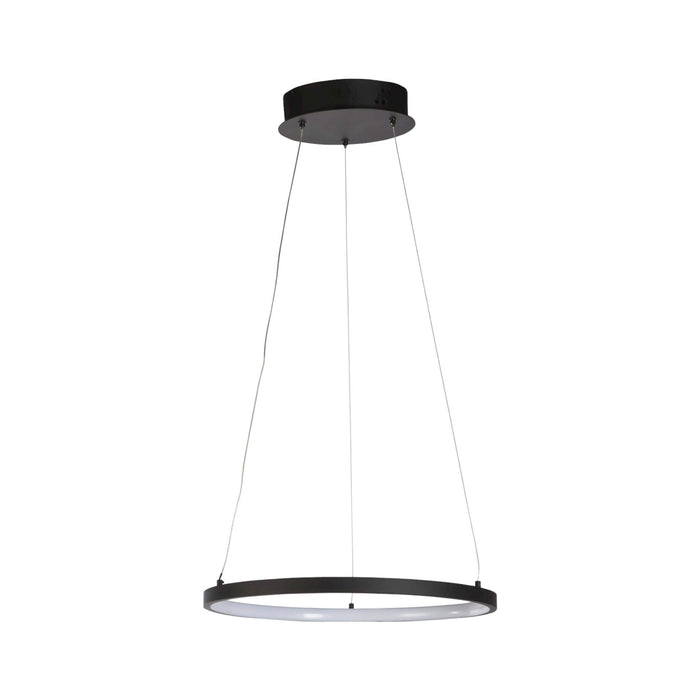Fiorentino MYFAIR 400mm Black 1 x 20W LED Ring Pendant with 3000K Warm White Built-In LEDs