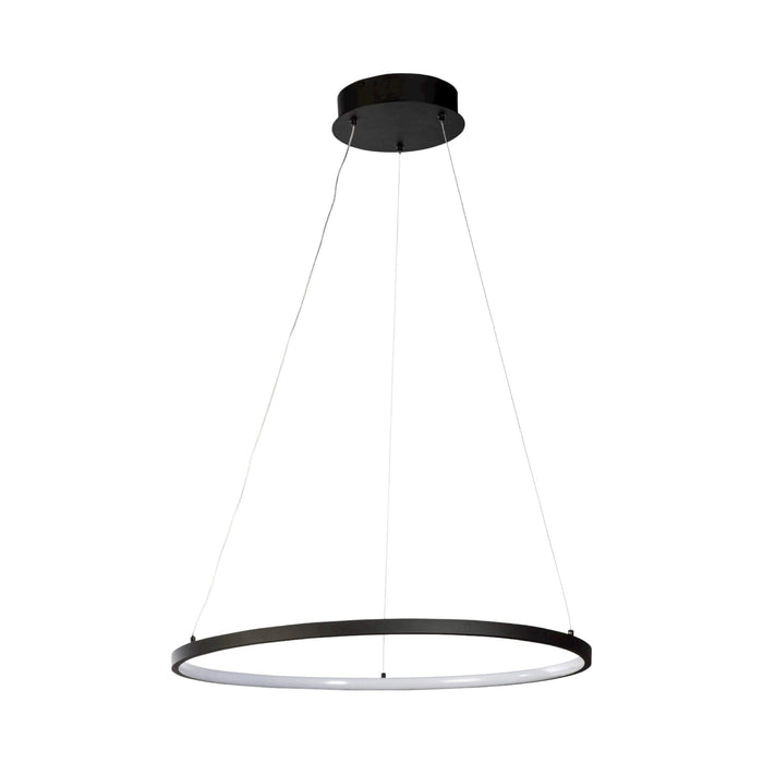 Fiorentino MYFAIR 600mm Black 1 x 30W LED Ring Pendant with 3000K Warm White Built-In LEDs