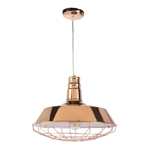 Fiorentino NEVADA - Stylish Copper 1 Light Pendant With Cage