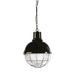 Fiorentino OBLO - Modern 1 Light Black Ball Caged Pendant - 300mm Diameter