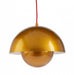 Fiorentino PAOLA - Modern 1 Light Gold Domed Steel Pendant