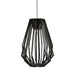 Fiorentino RAGUSA - Modern Long 1 Light Black Timber Pendant