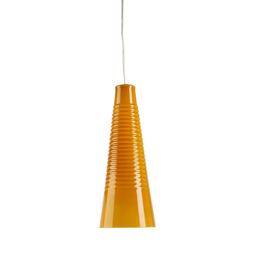 Fiorentino RANGIO - Modern Plain Orange Glass 1 Light Pendant