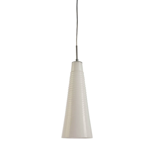 Fiorentino RANGIO - Modern Plain White Glass 1 Light Pendant