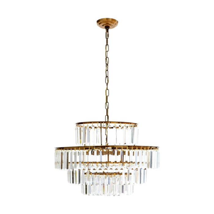 SAVOIA - 8 Light French Gold Crystal Chandelier