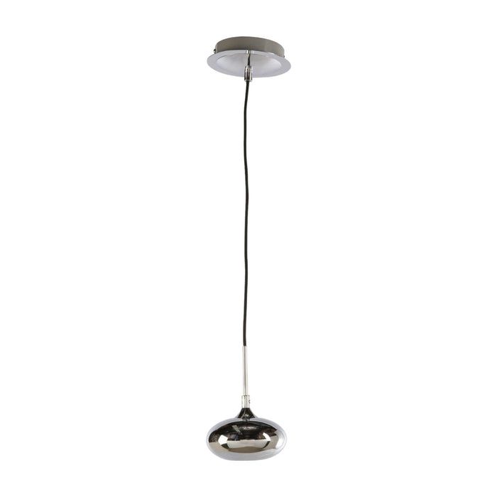 Fiorentino SENECA - Modern Chrome 1 Light 4.5W Cool White LED Pendant On Cord Suspension