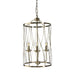 Fiorentino TOLINA - Traditional Style Bronze Cylindrical 3 Light Caged Pendant