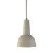 Fiorentino TONIA - Small Concrete Look 1 Light Pendant On Cord Suspension