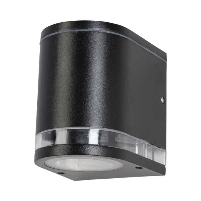 TUNNEL - Modern Black Cast Aluminium Down Only Exterior Cool White 5W LED Wall Light - IP44