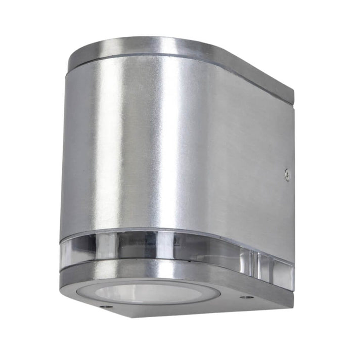 Fiorentino TUNNEL - Modern Cast Polished Aluminium Down Only Exterior Cool White 5W LED Wall Light - IP44