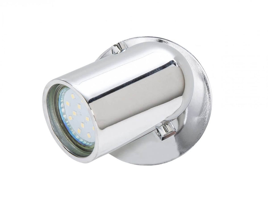 HAITI - Modern Chrome 1 Light Adjustable 4.5W Cool White LED Spot Light-Florentino HAITI-1T