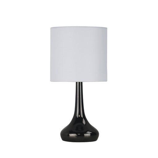 Oriel LOLA - Modern Gunmetal Base ON/OFF Touch Table Lamp - ON/OFF TOUCH