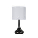 Oriel LOLA - Modern Gunmetal Base ON/OFF Touch Table Lamp - ON/OFF TOUCH