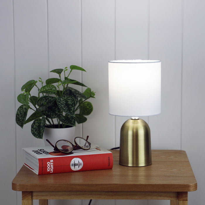 ESPEN Touch Lamp (avail in Brushed Chrome, Antique Brass & Gunmetal)