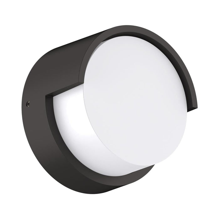 Domus LIVI-8: Round 8W CCT IP65 Down Exterior/Interior Wall Light (avail in Black, Dark Grey & White)