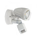 ESCORT White 2 x 15W Cool White IP54 LED Flood Light with Sensor Oriel