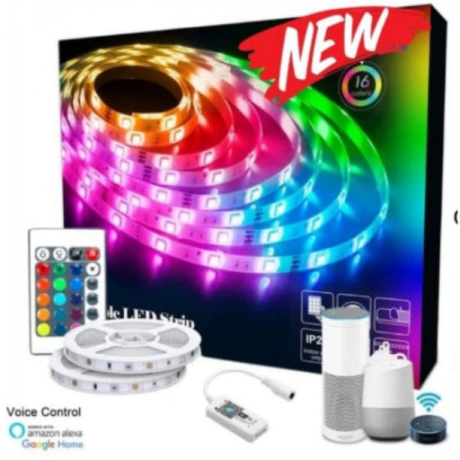 5 Metre Smart RGB LED Strip Kit with Driver and Remote Toongabbie