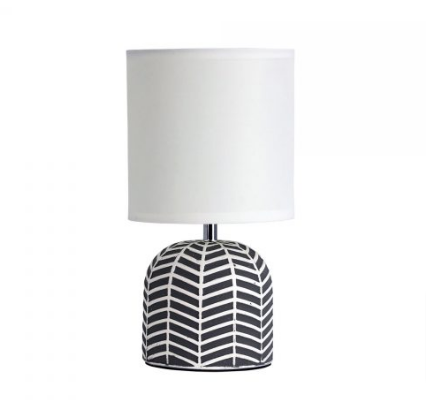 Oriel MANDY Ceramic Table Lamp Grey