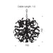 MERINO - Elegant Chrome 8 Light Pendant With Glass Beads-telbix MERINO PE8-CH-measurement