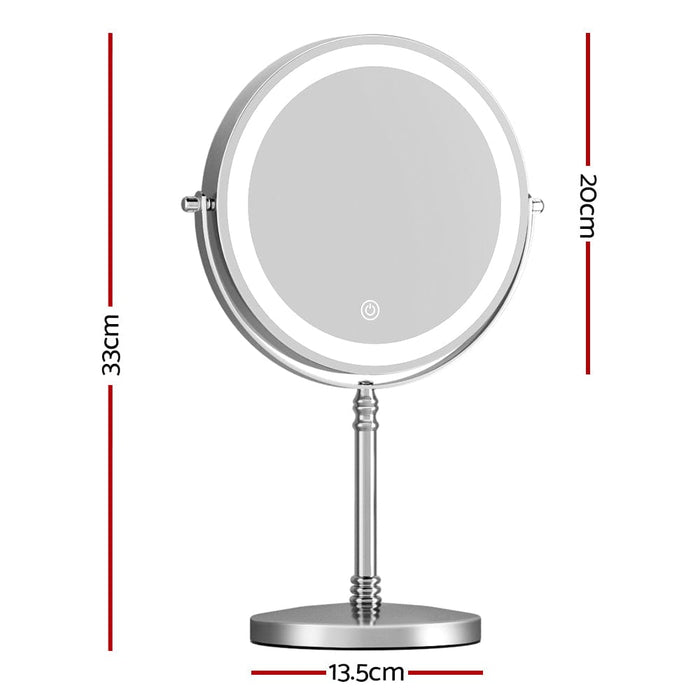 Embellir Makeup Mirror LED Light Cosmetic Round 360° Rotation 10X Magnifying