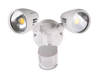 MURO-PRO-30S Twin Head 30W LED Spotlight with Sensor White 