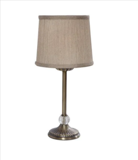 MIA 1 Light Table Lamp Antique Brass 