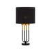 NEGAS Black and Antique Gold 1 x E27 Table Lamp Telbix