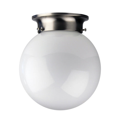 JETBALL 20 Ceiling Light with opal Glass Brushed Chrome