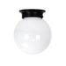 JETBALL 20 Ceiling Light with opal Glass Black