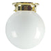 JETBALL 20 Ceiling Light with opal Glass Brass