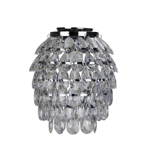 Oriel BLING - Modern Chrome And Faux Crystal DIY Ceiling Fitting