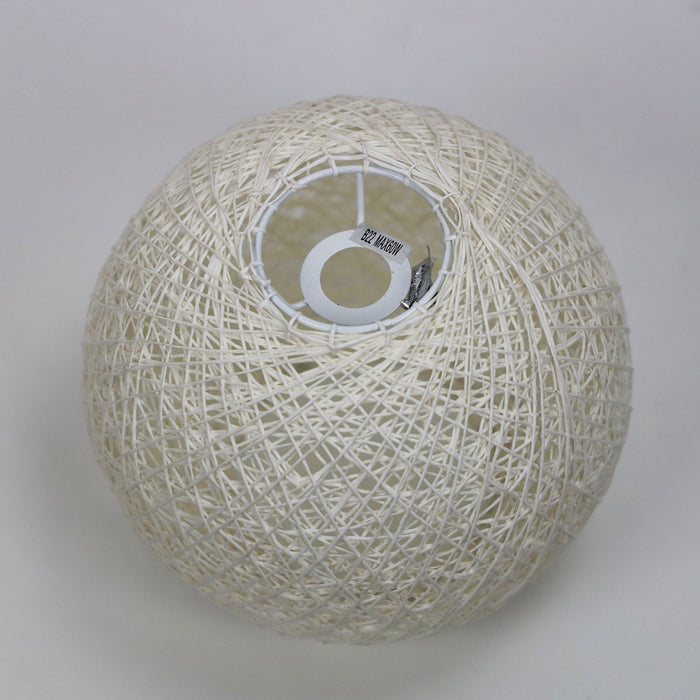 KONO - White Woven String Spherical 1 Light DIY