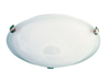 REMO Alabaster Glass Ceiling Light Brushed Chrome Small