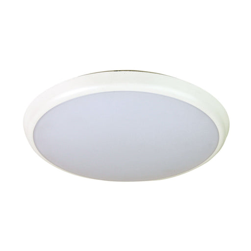 Oriel KORE - Modern Medium Round Slim White 25W Dimmable CCT LED Oyster Light - IP54 Media 1 of 2