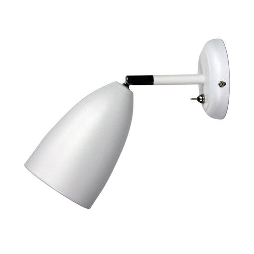 Oriel SALEM - Modern White Adjustable Single Spot Light With Switch On Base